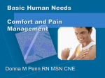 Basic Human Needs Comfort