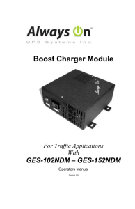 4. Boost Charger Module Operation