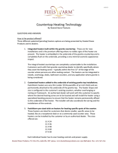 Countertop Heating Technology