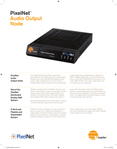 PixelNet® Audio Output Node
