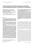 Conventional glucocorticoid replacement overtreats adult