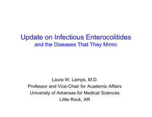Update on Infectious Enterocolitides