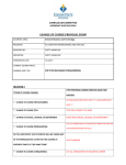 change of COURSE PROPOSAL FORM