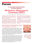 Methadone Maintenance Treatment (MMT)