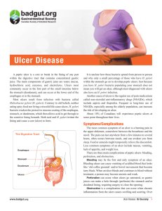 Ulcer Disease - Gastrointestinal Society