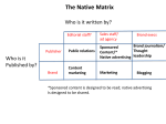 The Native Matrix