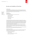 Security and Availability of Client Data