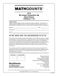 MathCounts-2014 Sprint (Chapter) MathCounts