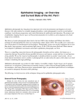 Ophthalmic Imaging - an Overview and Current State of Art: Part I