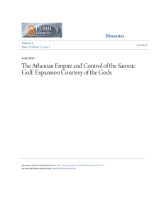 The Athenian Empire and Control of the Saronic Gulf: Expansion