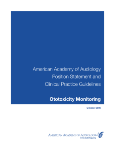 American Academy of Audiology Position Statement and Clinical