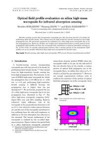 Optical field profile evaluation on silica high Optical field profile