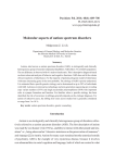 Molecular aspects of autism spectrum disorders