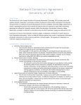 Network Connection Agreement - University Information Technology