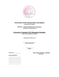 6 – UJT Relaxation Oscillator