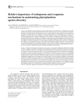 Relative importance of endogenous and exogenous mechanisms in