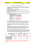 Worksheet 8 Shifting and Scaling Data, z-scores