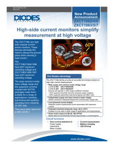 High-side current monitors simplify measurement at high voltage