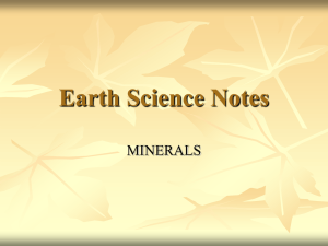 UNIT 2: Minerals