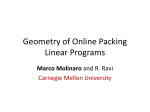 Geometry of Online Packing Linear Programs - PUC-Rio