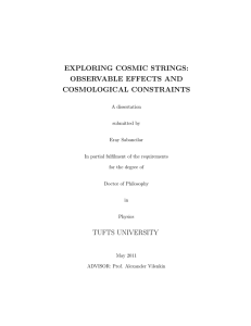 exploring cosmic strings: observable effects and cosmological