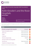 Addenbrooke`s and the Rosie Hospitals Quality Report