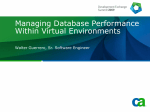 Managing Database Performance Within Virtual