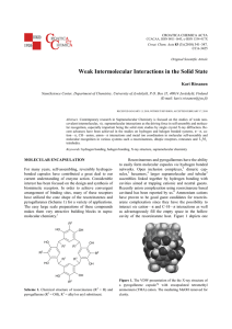 Weak Intermolecular Interactions in the Solid State