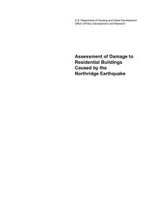 Assessment of Damage to Residential Building Caused by the