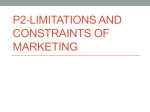 P2-Limitations and Constraints of marketing