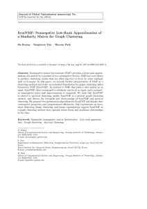 SymNMF: Nonnegative Low-Rank Approximation of a Similarity