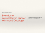 Evolution of Immunology in Cancer to Immune-Oncology
