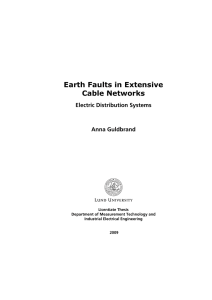 Earth Faults in Extensive Cable Networks