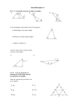 Geometry Quiz 5.1 LT 5.1 – I can find the measures of angles of