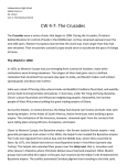 Crusades - Mr. Wisell`s Global History Web Site