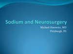 Sodium and Neurosurgery
