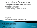 Intercultural Competence: Interpersonal Communication Across