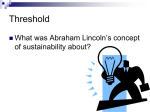 Lincoln`s Concept of Sustainability