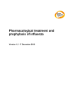HPA Pharmacological treatment and prophylaxis of influenza