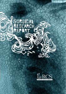 Surgical Research Report 2012 (RCSENG - Research