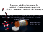 Treatment with Peg-Interferon α-2b for HBeAg