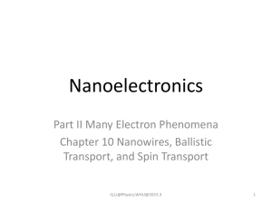 Nanoelectronics - the GMU ECE Department
