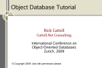 Object Database Tutorial