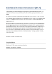 Electrical Contact Resistance (ECR)