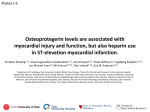 Osteoprotegerin levels are associated with myocardial injury and