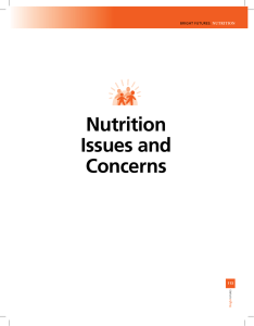 Nutrition Issues and Concerns - Bright Futures