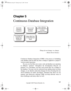 Continuous Database Integration