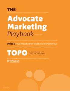 PART 1 Your introduction to advocate marketing