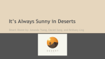 It*s Always Sunny in Deserts - Mercer Island School District