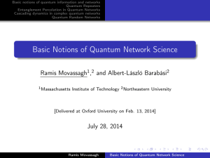 Basic Notions of Quantum Network Science